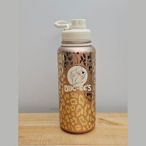 Buc-ee’s Yukon Outfitters Surge 32oz Water Bottle Rose Gold Leopard Print Bucees